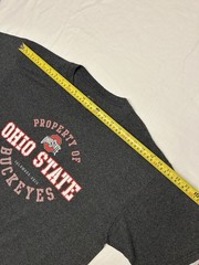 J America Sportswear Men’s Ohio State Buckeyes Gray Graphic Tee L Crew Neck