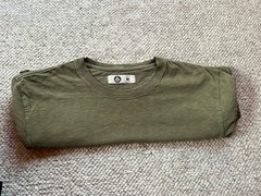 american giant t shirt M Green Fitted Thick Cotton