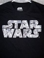 Star Wars T Shirt Mens Medium Black Logo Graphic Disney Lucasfilm Tee