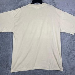 VINTAGE 90s Myrtle Beach Club Puff Print T-Shirt Mens XXL Cream Made in USA