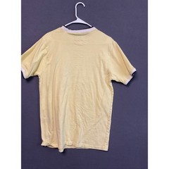 Parish Nation Yellow T-Shirt Men’s Medium Logo Ribbed Trim Ringer