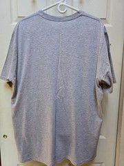 MENS SIZE XL, GREY, THE NORTH FACE T-SHIRT, COTTON/POLYSTER, PRE-OWNED