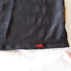 Red Rhino Men’s Shirt Elegant BLACK Polo Shirt LARGE Size NEW Machine WASH