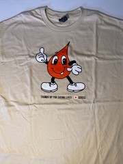 American Red Cross Thumbs Up for Saving Lives XL T-Shirt – Blood Donor Shirt