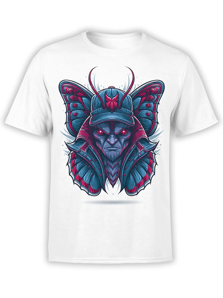 Night Moth Samurai Fantasy T-Shirt | Unisex
