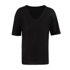 Men’s Knitted Short Sleeve T-Shirt Classic Casual Slim Fit V-Neck Shirts