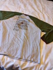 Joe Lewis Brown Bomber Shirt 2XL Everlast Long Sleeve raglan
