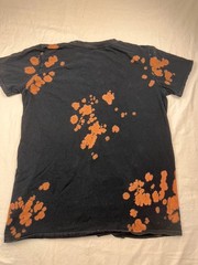 Diamond Supply Co Men’s Medium Black Bleach Dye Design Graphic Tee