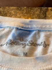 The Rolling Stones Tie Dye Tongue Logo Graphic Tee blue white t-shirt