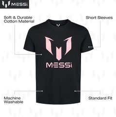 Messi Men’s Wingstar Logo T-Shirt Short Sleeve Graphic Tee Standard Fit