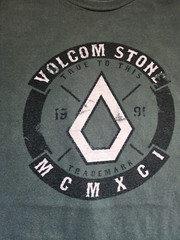 VOLCOM STONE TRUE TO THIS T Shirt Tee MCMXCI Green Men’s size 2XL