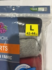 Mens Fruit of the Loom 6 Pack Assorted Colors Ribbed A-Shirts Size L 42-44 NEW
