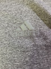 Adidas Shirt Mens XL Gray Short Sleeve Climate Workout