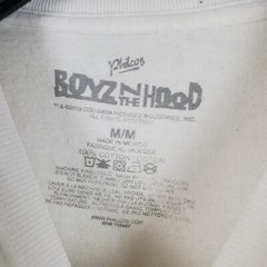 Boyz N The Hood Shirt Mens Medium White Crew Neck Long Sleeve Graphic Stretch
