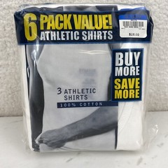 JC Penneys 6-Pack XL Mens 100% Combed Cotton Athletic Shirts New 46-48
