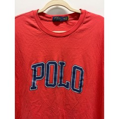 Polo Ralph Lauren T-Shirt Mens 2XB Red Good Spellout Graphic Short Sleeve Tee
