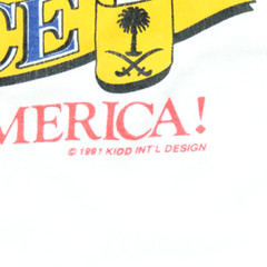 VINTAGE Operation Desert Storm 1991 Shirt Adult Large Military Eagle USA 90s VTG