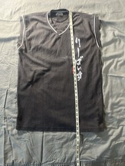 Vintage Levi Strauss & Co Sleveless Japanese Print Grey XXL Jersey Tank T-Shirt