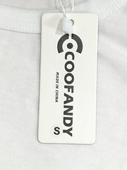 COOFANDY Men’s T-Shirt size S White Dri-Fit Comfort Fabric NWT