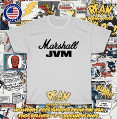 New Tee Shirt Marshall Amplifiers JVM Series Logo Men’s T-Shirt American T-Shirt