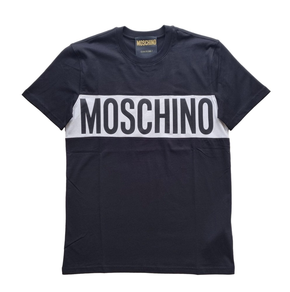 Moschino jersey t-shirt ZRA0728 black-white
