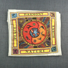 90s Human-i-Tees XL Single Stitch T-Shirt Peace Harmony Earth Nature Organic USA