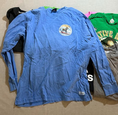 Lot of 8 Vintage & Modern Shirts Assorted Brands Mens Large Pullover Tee.