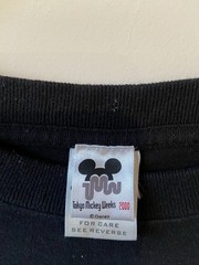 New Disney Number Nine Sz 4 – Med – Vedder Mickey Black TShirt, Tokyo Colab 2000