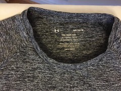 Under Armour Men Short Sleeve S/S 1326413 Black Gray The Tech Tee Medium M