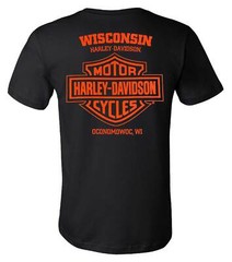 Harley-Davidson Men’s Varsity B&S Short Sleeve Crew-Neck T-Shirt – Black