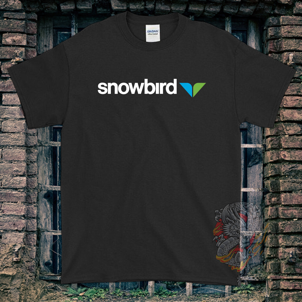Black/White/Gray/Navy T-Shirt Snowbird Made In USA Size S to 5XL