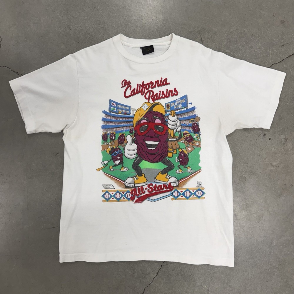Vintage 1988 The California Raisins Grapevine Nine All-Stars T-Shirt M/L