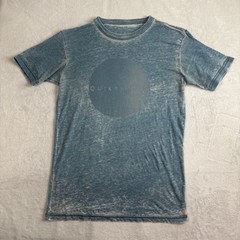 Quiksilver Blue Short Sleeve Graphic Light Weight Shirt Men’s Medium Sheer