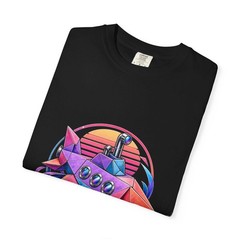Vaporwave Origami Submarine T-Shirt Graphic