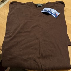 GALAXY mens NWT solid Brown TEE SHIRT Short Sleeve size 2X
