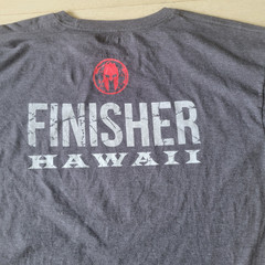 Reebok Spartan Race T Shirt Mens L LArge 2015 Finisher Gray short sleeve