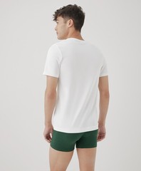 Pact Men’s Large White Cool Stretch Crew Undershirt Comfortable Soft Fit