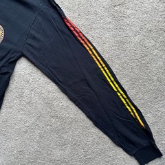 Urban Pipeline Y2K Flame Yin Yang Stripe Long Sleeve Shirt