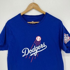Fanatics Mens Los Angeles Dodgers MLB Graphic T-Shirt Royal Blue Size Medium