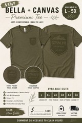 Bella + Canvas 3001C Unisex Tee 100% Cotton Short-Sleeve Jersey Stylish T-Shirt