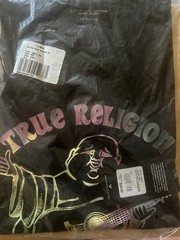 TRUE RELIGION REAL DEAL BUDDHA Onyx Designer T-shirt 🔥 Men’s Size Large *Rare*