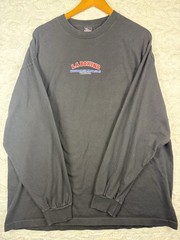 VTG XXL L.A. Boxing Long Sleeve Black Shirt Virginia Double Sided Y2K 2XL