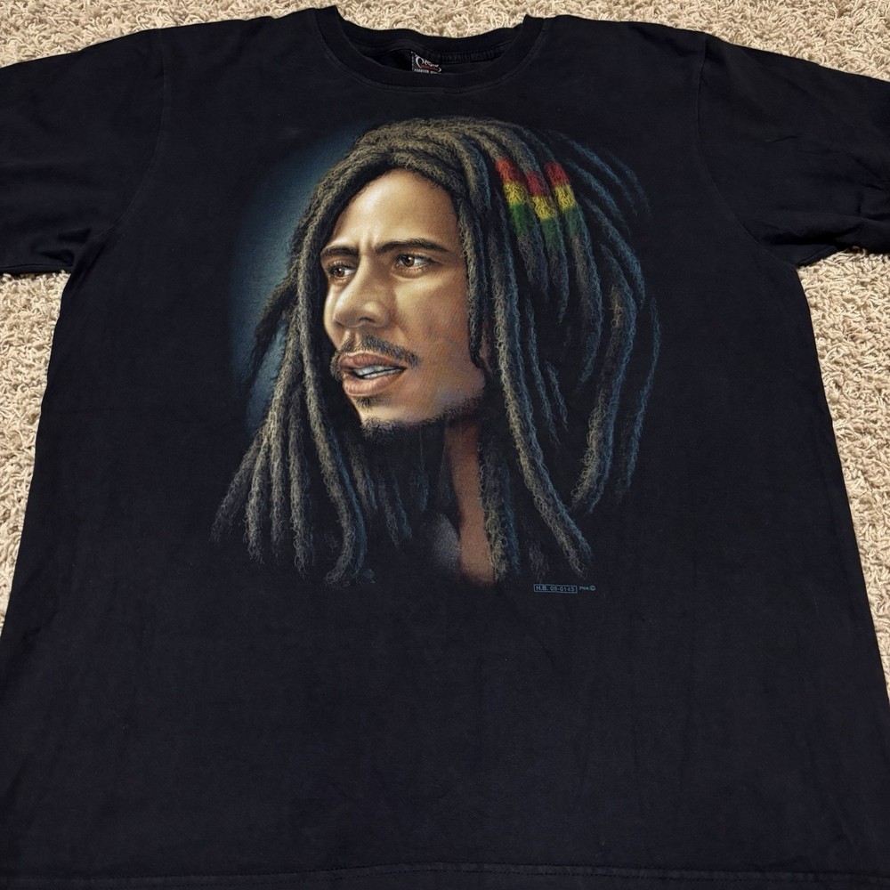 Bob Marley Black T-Shirt Men’s Size Extra Large XL – Roots Rock Reggae