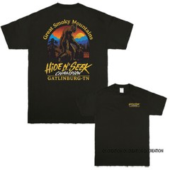 Sasquatch Hide & Seek Champion Bigfoot Smoky Mountains Graphic T-shirt