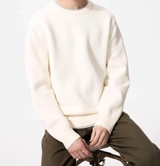 UNISEX Wear UNIQLO Machine-Washable Milano Ribbed Sweater Stretchy Knit