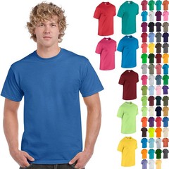 Gildan 3-PACK Men’s Heavy Cotton T-Shirt (Pack of 3) Bulk Solid Blank Regula Fit