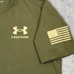 Under Armour Freedom T-Shirt Mens Small Green Air Force Warrior Games 1370810