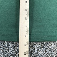 Vintage Russell Athletic Shirt Mens 2XL Dark Green Henley NuBlend Short Sleeve