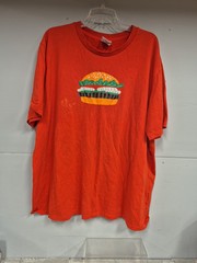 Burger King Whopper T Shirt Work Uniform Employee Orange 2020 Size 3XL