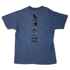 Hanes Beefy X-Large Elephant Blue T-Shirt Size Medium Lincoln Zoo